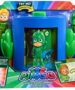 PJ Masks Gekko Stackable Transforming Figure Set Green