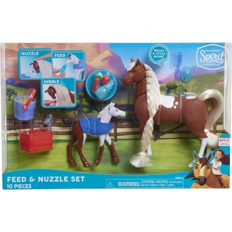 Spirit Riding Free Feed & Nuzzle 10 Piece Collectors Set 1 Spirit Riding Free Feed & Nuzzle 10 Piece Collectors Set