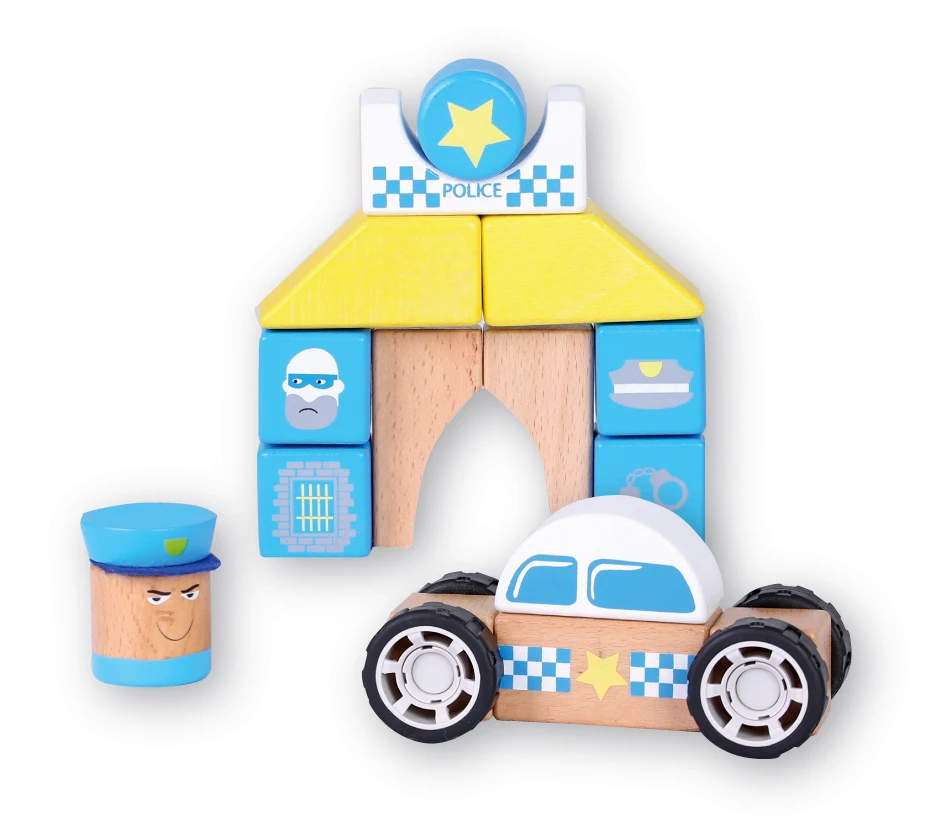 Discoveroo Snap - Blocks Police Car And Station 19pc 1 Discoveroo Snap - Blocks Police Car And Station 19pc