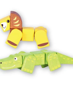 Discoveroo Snap - Blocks Lion And Croc 18pc