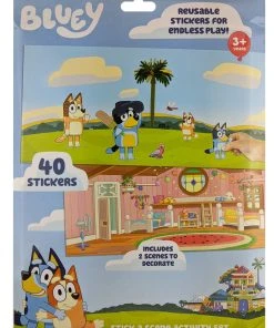 Bluey Stick A Scene Activity Set With 40 Stickers