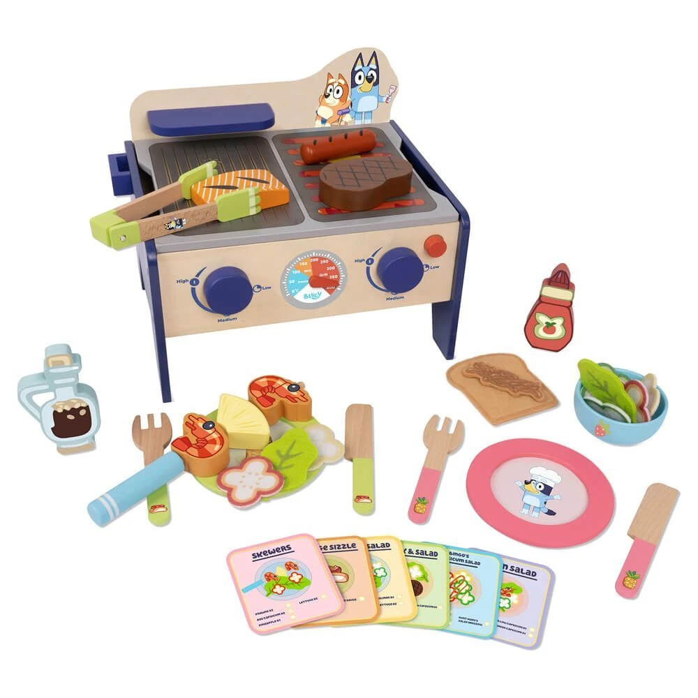 Bluey BBQ And Salad Playset 1 Bluey BBQ And Salad Playset