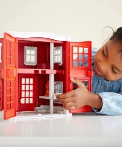 Green Toys Recycled Plastic Fire Station Playset 8 Green Toys Recycled Plastic Fire Station Playset -Discoveroo Sales Store MB GY053 2