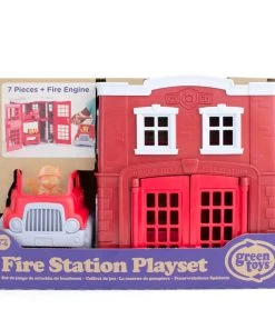 Green Toys Recycled Plastic Fire Station Playset 10 Green Toys Recycled Plastic Fire Station Playset -Discoveroo Sales Store MB GY053 4