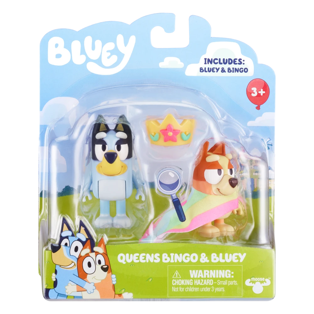 Bluey Queens Bingo & Bluey Figurines 2 Pack 2 Bluey Queens Bingo & Bluey Figurines 2 Pack - Image 2