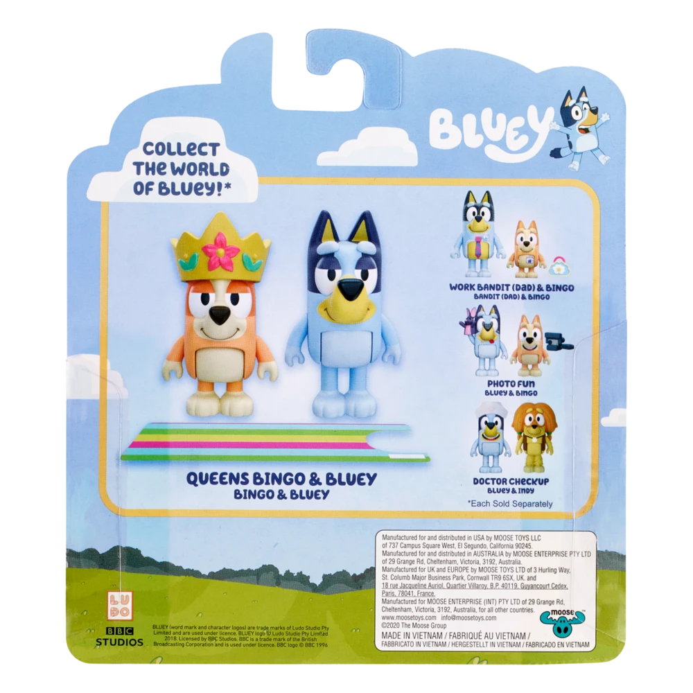 Bluey Queens Bingo & Bluey Figurines 2 Pack 5 Bluey Queens Bingo & Bluey Figurines 2 Pack - Image 5