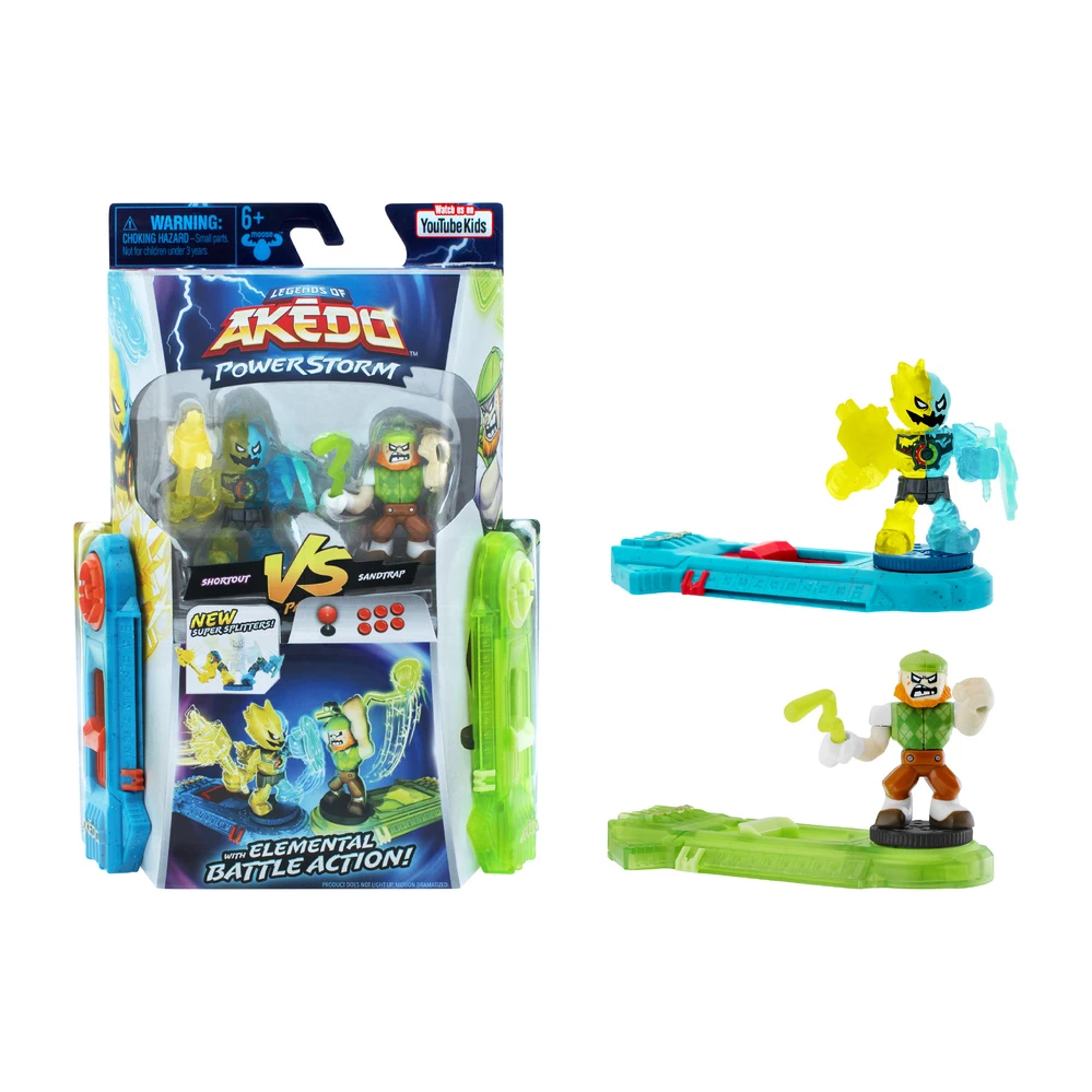 Legends Of Akedo Power Storm Versus Pack - Shortout VS Sandtrap 1 Legends Of Akedo Power Storm Versus Pack - Shortout VS Sandtrap