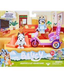 Bluey Muffin's Cat Squad Bike Playset With Muffin Figurine 7 Bluey Muffin's Cat Squad Bike Playset With Muffin Figurine -Discoveroo Sales Store MO 17131 2
