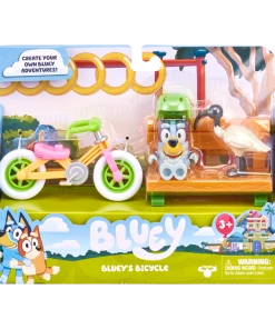 Bluey Bicycle With Bluey Figurine Vehicle Playset -Discoveroo Sales Store MO 17161BIKE 2