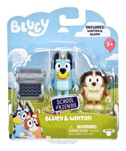 Bluey School Friends Bluey & Winton With Typewriter Figurines 2 Pack 7 Bluey School Friends Bluey & Winton With Typewriter Figurines 2 Pack -Discoveroo Sales Store MO 17341 WINTON 2