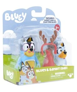 Bluey Figure 2 Pack Bluey & Bandit (Dad) -Discoveroo Sales Store MO 17527 BLUEYBANDIT 6