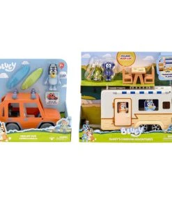 Bluey Campervan & 4WD Family Vehicle Playset Combo -Discoveroo Sales Store MO CAMPERPACK 3